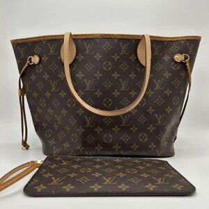 Louis Vuitton Neverfull MM Monogram with Pouch